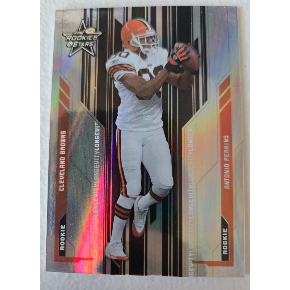 Antonio Perkins 2005 Leaf Rookies Stars Rookie Longevity /25 Browns Oklahoma